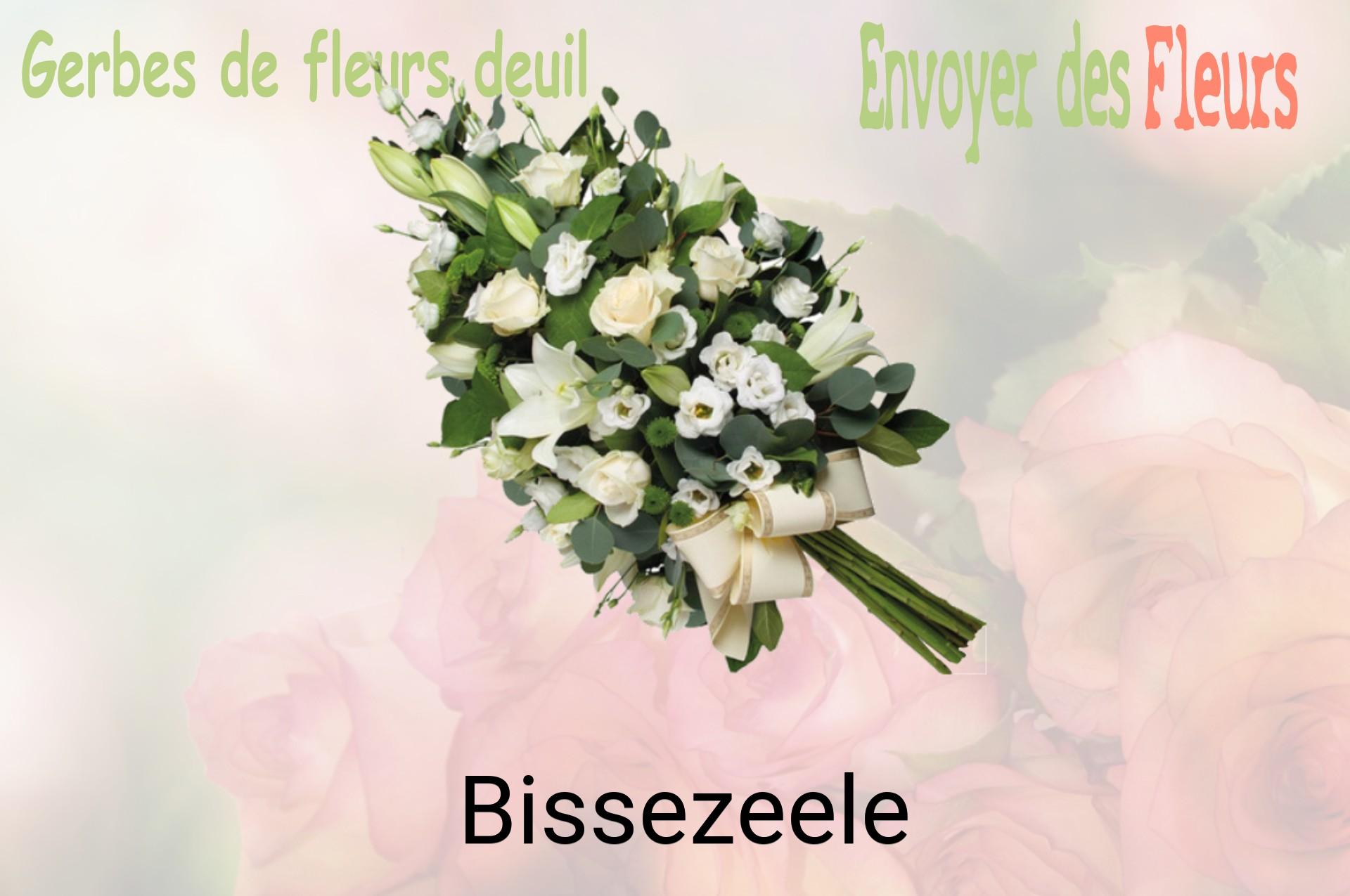 Gerbe de fleurs de deuil livrée à Bissezeele